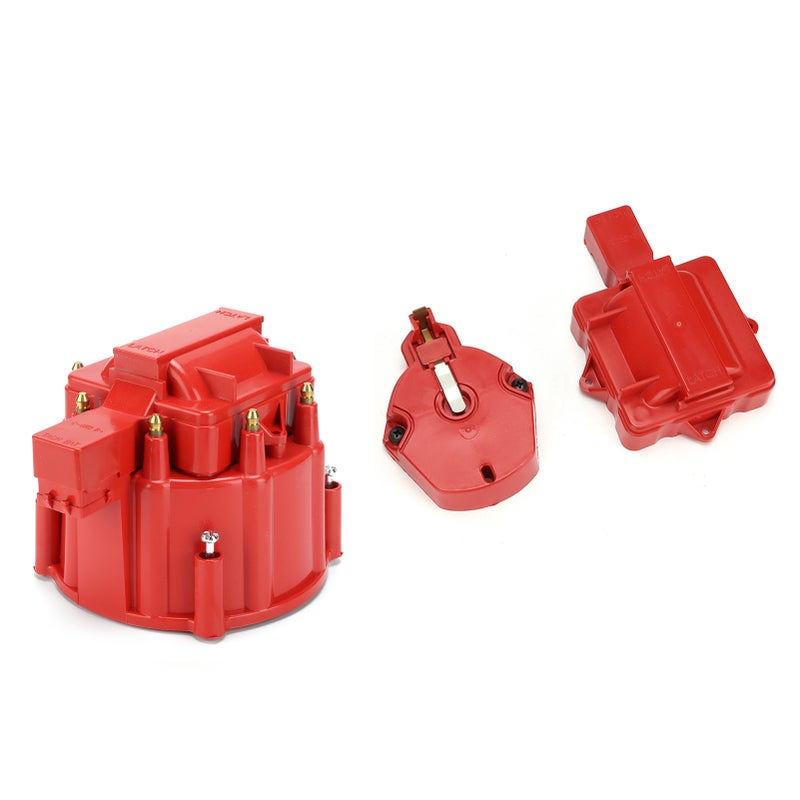 Distributor Cap with Coil Rotor Red Replacement for Chevy V8 265 283 307 327 350 383 396 400 402 427 454 472 502 Engine - Image 5