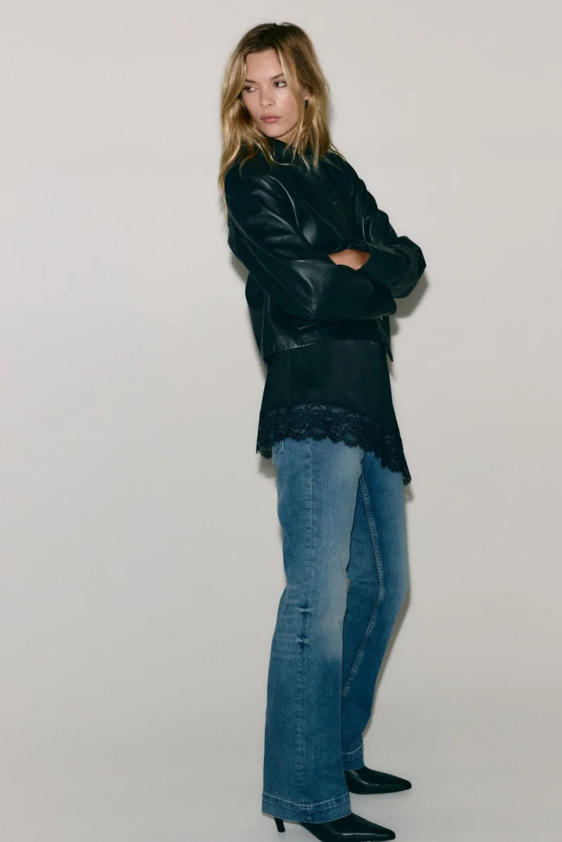 اتش اند ام جينز بقصة بووت كت خصر عادي