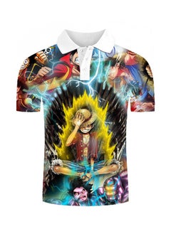 KUYING New One Piece Printed Casual Polo Shirt  - Image 1