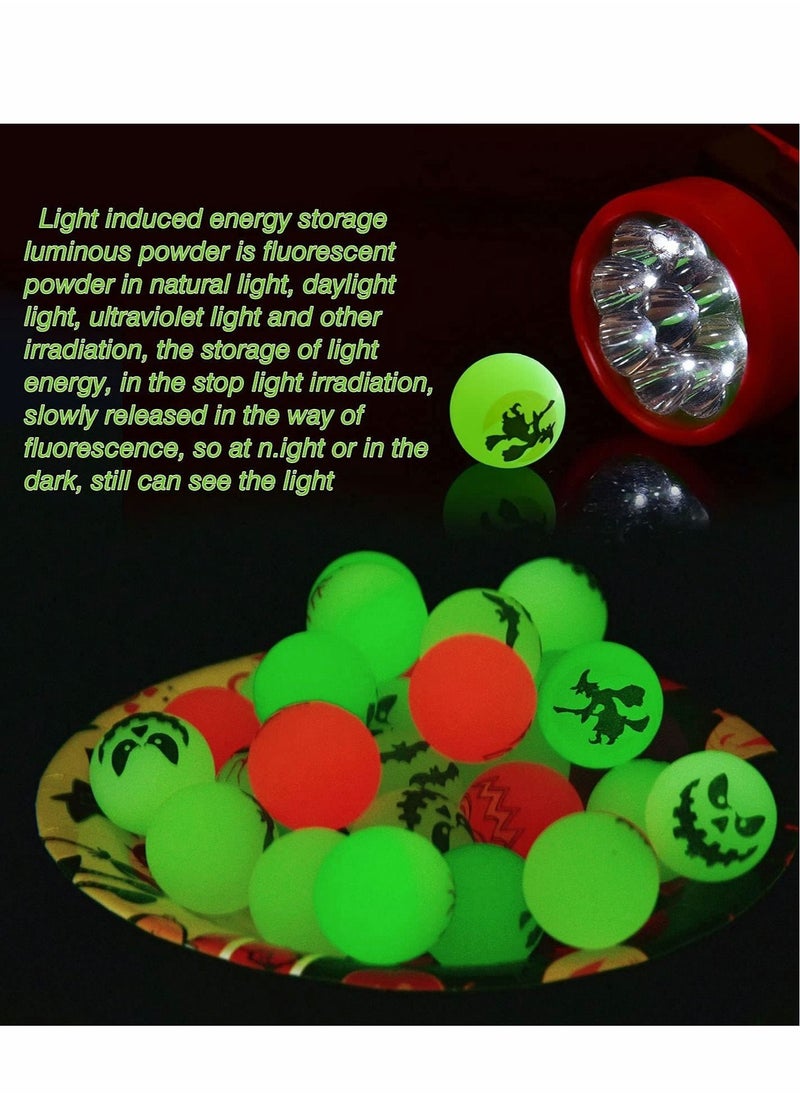 null - Bouncy Balls Rubber Balls for Kids 36 PCs Glow in The Dark Bouncing Ball Goodie Bag Fillers Party Favor School Prizes Classroom Game Rewards - Image 1