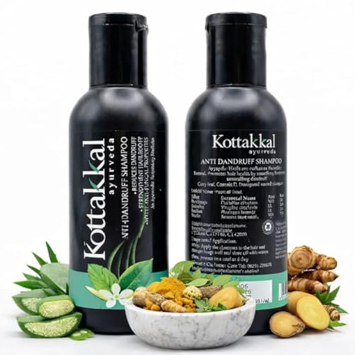 Ayurvedic Anti Dandruff Shampoo for Men & Women – Herbal Hair Nourishing Shampoo for Itchy Scalp, Flake Control, Strong & Healthy Hair – Daily Use 3.4 FL OZ - Image 1