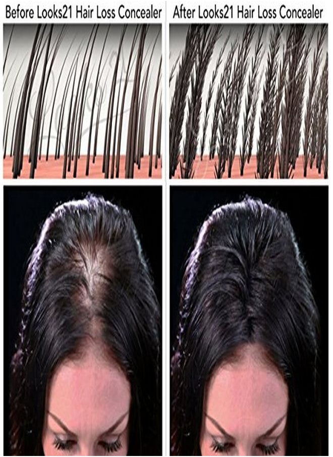 Looks21 - Hair Loss Concealer (12Gm / 0.42Oz Black) - Image 1