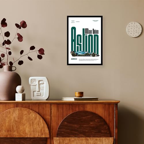 CodersParadise wood Aston Martin Wall Poster Frames|8x12 inch (A4 Size)|Hanging Wall Artwork Frames For Home Bedroom, Living Room and Walls Aesthetics|Framed Artworks, Rectangular, Multicolor - Image 3