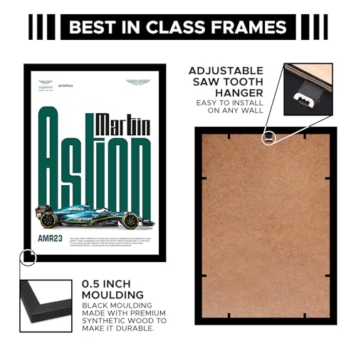 CodersParadise wood Aston Martin Wall Poster Frames|8x12 inch (A4 Size)|Hanging Wall Artwork Frames For Home Bedroom, Living Room and Walls Aesthetics|Framed Artworks, Rectangular, Multicolor - Image 5
