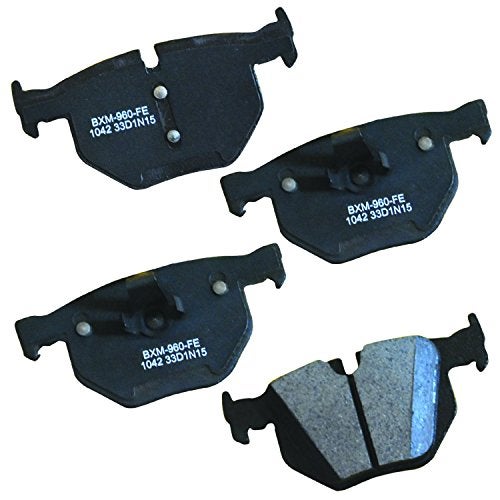 Bendix Premium SBM1042 Semi-Metallic Rear Brake Pads for Select Models BMW 525i, 525xi, 528i, 528i xDrive, 528xi, 530i, 530xi, 535i 535xi, X5, X6 - Image 1