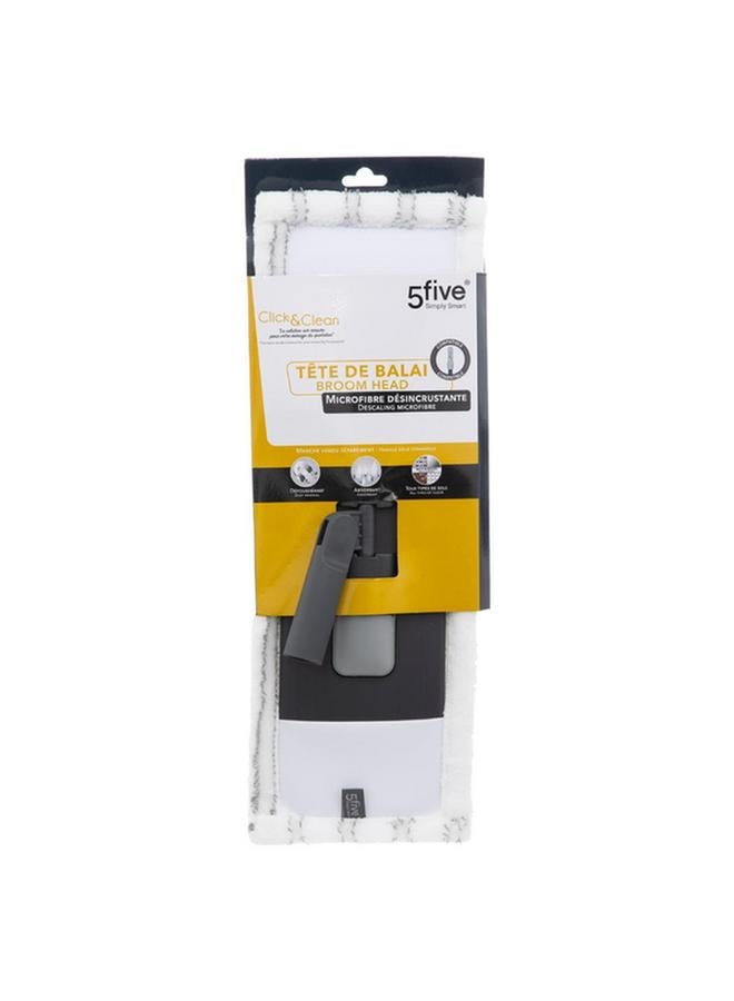Five Simply Smart Click and Clean Microfiber Mop Head White and Black 164743 - Image 5