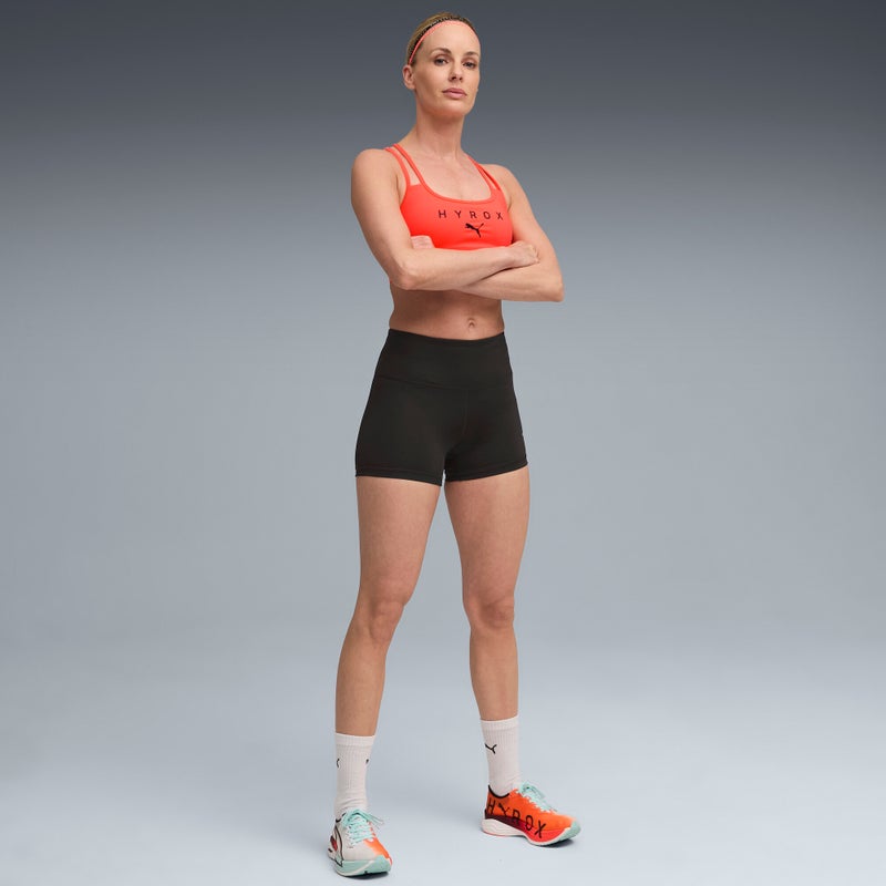 PUMA x HYROX Womens Black Short Tights - Image 3