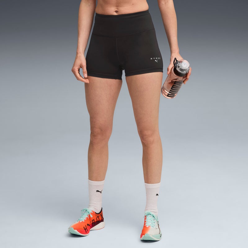 PUMA x HYROX Womens Black Short Tights - Image 1