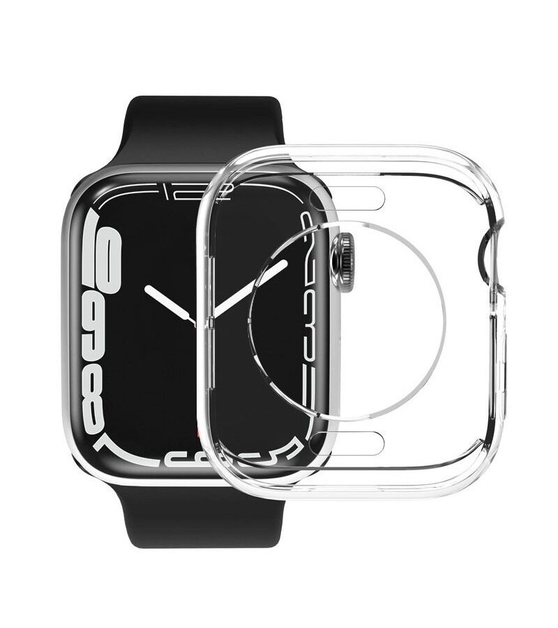 2 Pack TPU Hollow Round Hole Watch Case Transparent Anti Fall Fashion Casual Screen Protector For Apple Watch Series 9 8 7 41mm 40 42 44 45 46 49mm Series Ultra SE 11 10 6 5 4 Smartwatch Case Accessory - Image 5