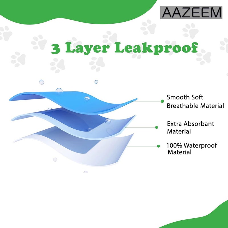 AAZEEM Soft Light Weight Mat for Dogs, Cats & Pets, Skin Friendly Mat| FloorMat | Pet Area Carpet | Anti-Spill 40 X 53 Inches|Black Color|XL Size| - Image 5