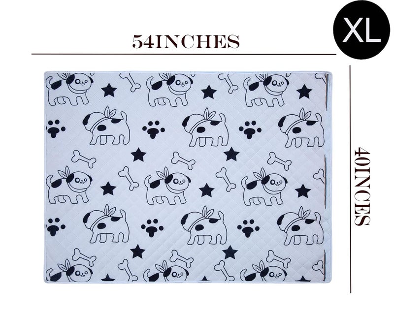 AAZEEM Soft Light Weight Mat for Dogs, Cats & Pets, Skin Friendly Mat| FloorMat | Pet Area Carpet | Anti-Spill 40 X 53 Inches|Black Color|XL Size| - Image 2