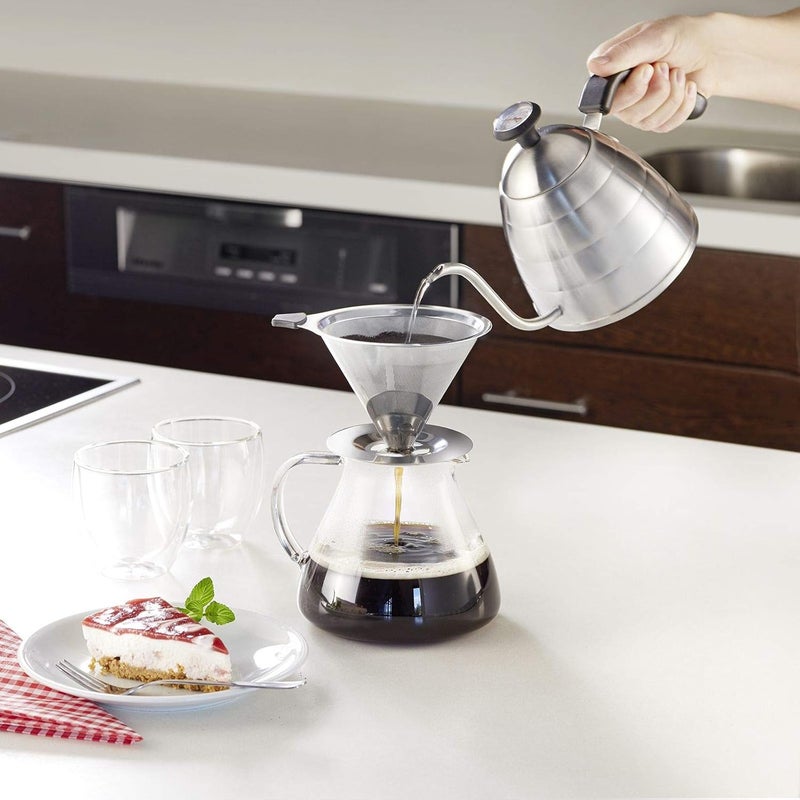 Westmark 24502260 Permanent Filter/Dripper Coffee with Cup Holder, Brazilia, Attachment Surface 10 cm, 18/8 Stainless Steel - Image 5