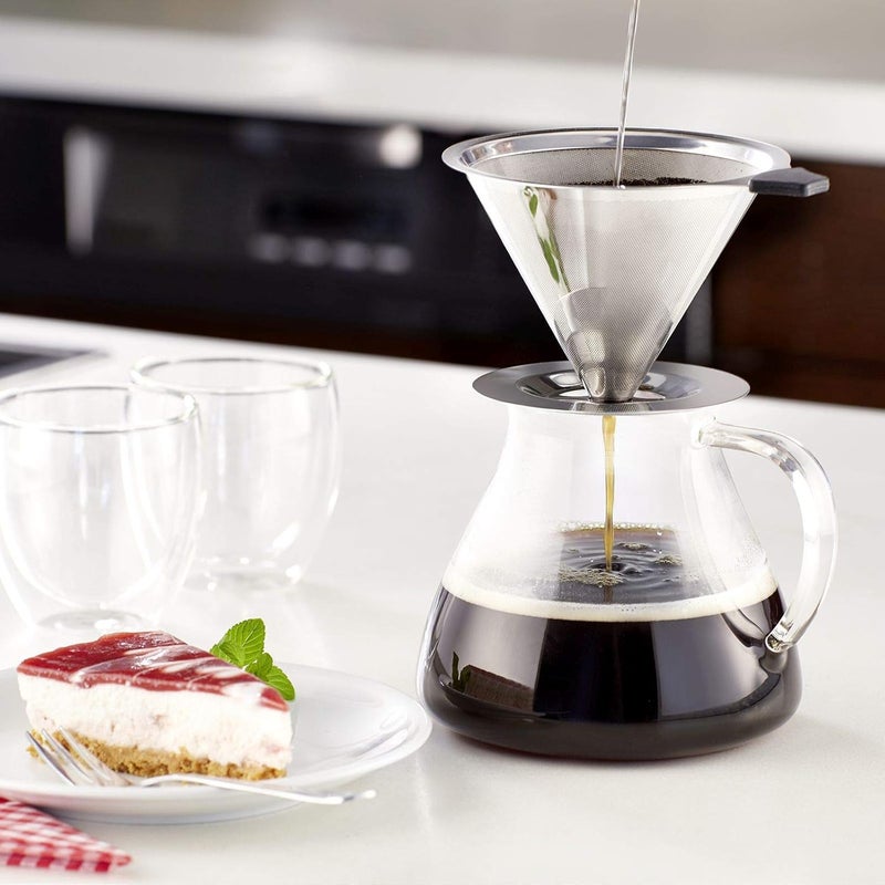 Westmark 24502260 Permanent Filter/Dripper Coffee with Cup Holder, Brazilia, Attachment Surface 10 cm, 18/8 Stainless Steel - Image 4