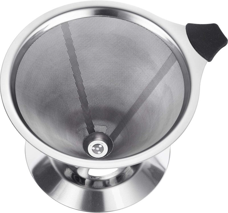 Westmark 24502260 Permanent Filter/Dripper Coffee with Cup Holder, Brazilia, Attachment Surface 10 cm, 18/8 Stainless Steel - Image 2