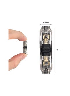 The Bros Connectors, H Tap, Low Voltage Electrical Quick Splice, Wire Connectors, Solderless Without Stripping, Suitable for 20-22 AWG Electrical Wire Connection (12Pcs)  - Image 2