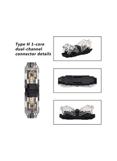 The Bros Connectors, H Tap, Low Voltage Electrical Quick Splice, Wire Connectors, Solderless Without Stripping, Suitable for 20-22 AWG Electrical Wire Connection (12Pcs)  - Image 3