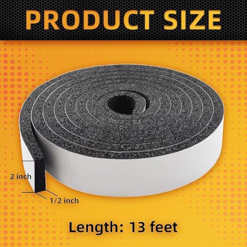 Thrseely Pipe Insulation Wrap 2" Wide X 32.8 Ft Outdoor Foam and Foil Wrap Insulation Tape Self Adhesive for Winter Freeze Protection for Cold Hot Water Pipes for Reduce Heat Loss (1 Roll) - Image 2
