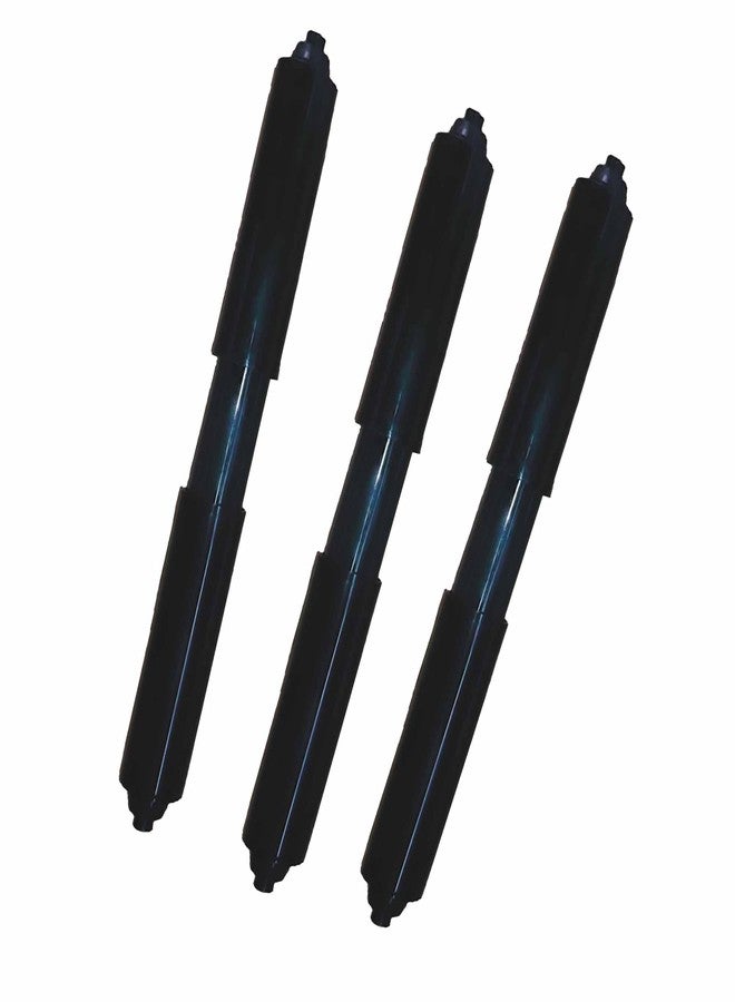 TR TOP RIVER Extra-Long Toilet Paper Holder for Big Rolls | 3 pcs in 1 Bag (Black) - Image 1