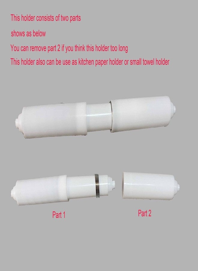 TR TOP RIVER Extra-Long Toilet Paper Holder for Big Rolls | 3 pcs in 1 Bag (Black) - Image 2