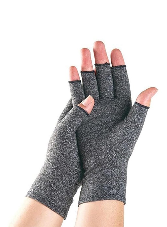 YJ High-Quality Bamboo Gloves, Compressed Bamboo Arthritis Gloves, Women and Men’s Gloves, Fingerless Design, Breathable Fabric - Image 1