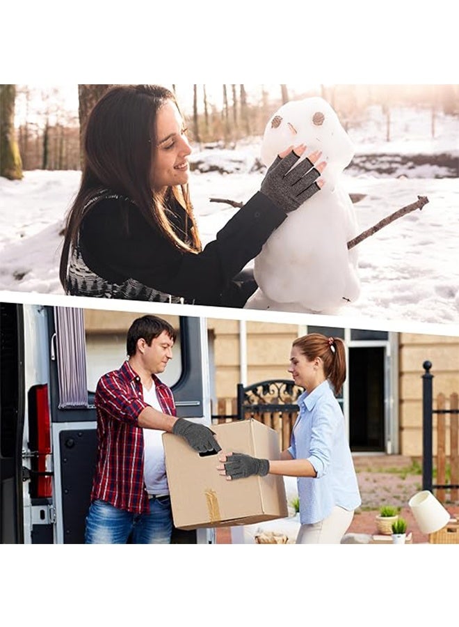 YJ High-Quality Bamboo Gloves, Compressed Bamboo Arthritis Gloves, Women and Men’s Gloves, Fingerless Design, Breathable Fabric - Image 5