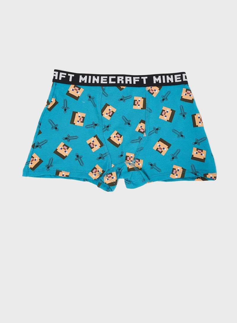 MINECRAFT Minecraft Boys Pack Of 2 Boxer