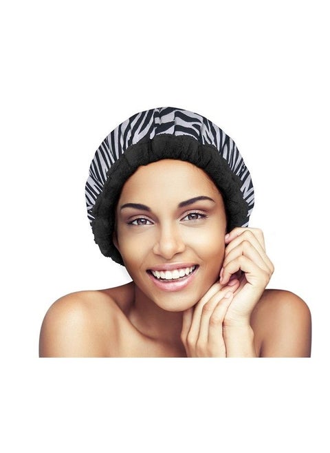 Glow by Daye Cordless Deep Conditioning Thermal Heat Cap, Microwavable Heat Therapy for Hair, Portable, Reversible The Safari