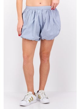 In the style Women Solid Basic Short, Slate Blue  - Image 1