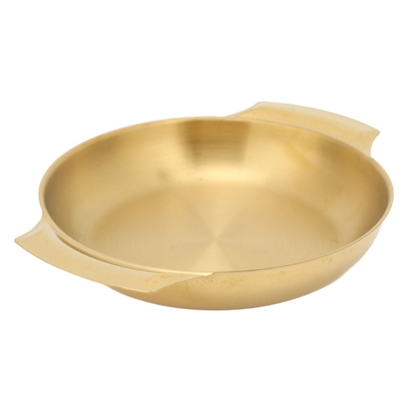 Stainless Steel Paella Pan Easy Cleanup Uniform Heating Double Ear Pot Flat Bottom Skillet Pan Small - Image 4