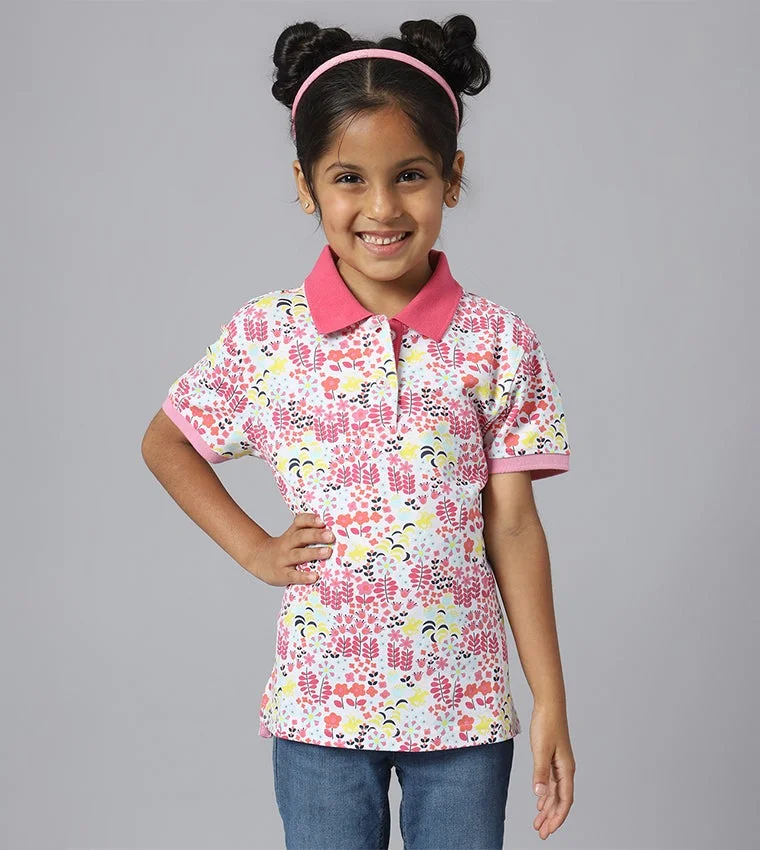 BEVERLY HILLS POLO CLUB High Season Bloom AOP Printed Regular Fit T-Shirt