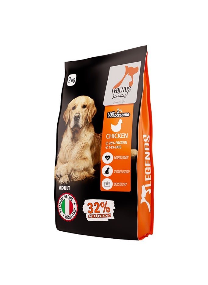 Legend - Wholesome chicken feed for adult dogs 2 KG - Image 1