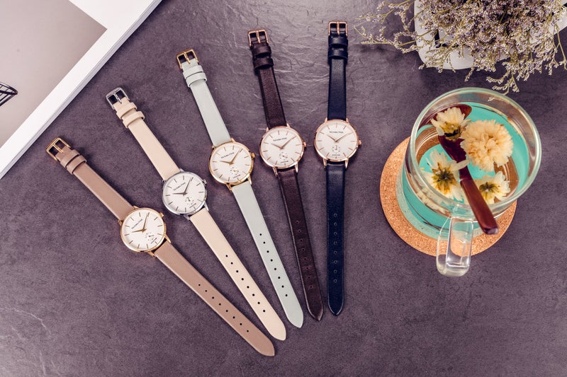 VICTORIA HYDE Women Watches Genuine Leather Strap Second Hand Analog Quartz Watch with Light Gold Case Wrist Watches for Ladies Gifts for Her - Image 4