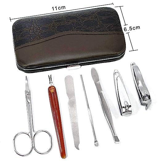 RIVUGJA 7 in 1 Manicure set Professional Stainless Steel Nail Clipper Kit Finger Plier Nails art Pedicure Toe Nail Tools SetSpecially Design for Kids - Image 5