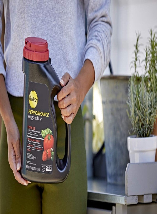 Miracle-Gro Performance Organics Edibles Plant Nutrition Granules - Plant Food with Natural & Organic Ingredients, for Tomatoes, Vegetables, Herbs and Fruits, 2.5 lbs. - Image 4
