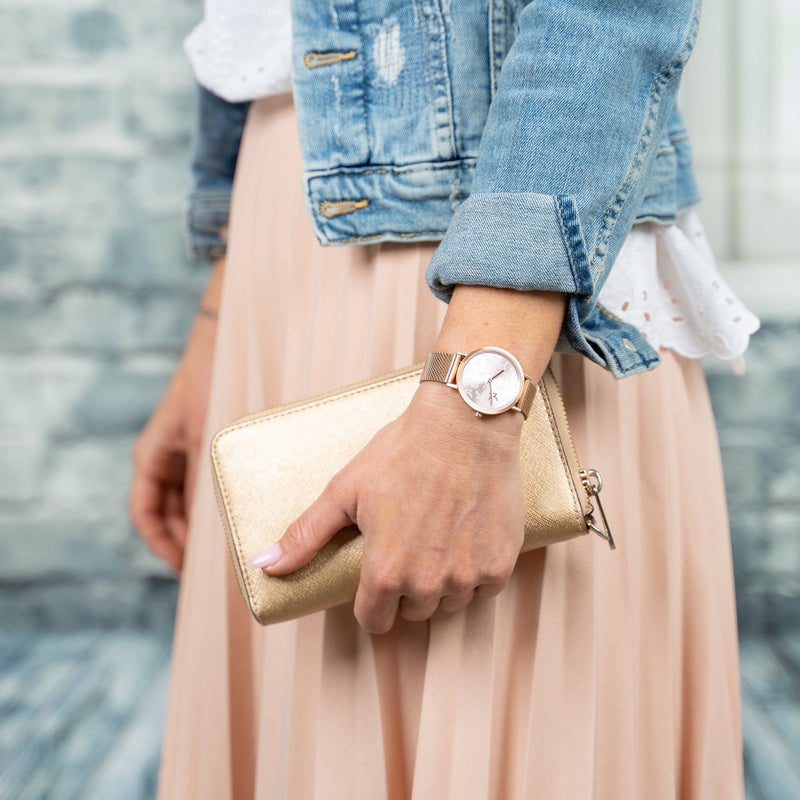 PIERRE CARDIN Women's Watch with Rose Gold Stainless Steel Case and Rose Gold Stainless Steel Band - Image 5