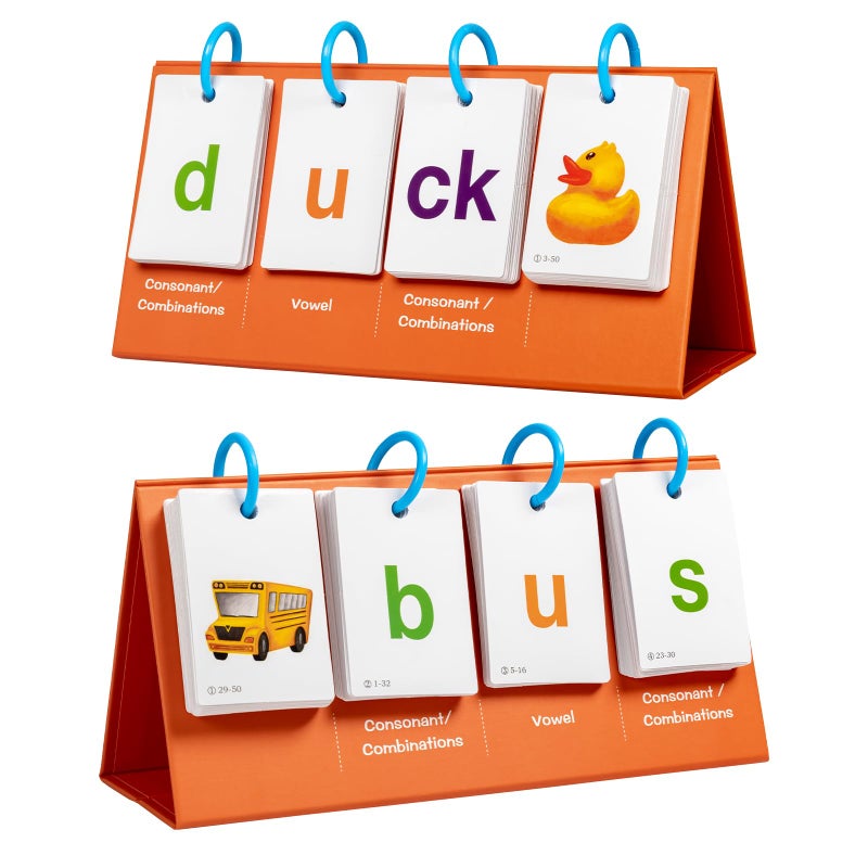 Alened Sight Words Flash Cards for Kindergarten Phonics Flash Cards CVC Word Games Pocket Chart Classroom Learning Activities Phonics Games for Reading Speech Therapy Materials for Kids - Image 3