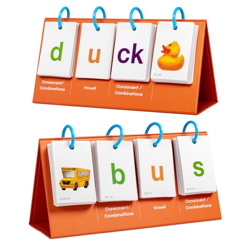 Alened Sight Words Flash Cards for Kindergarten Phonics Flash Cards CVC Word Games Pocket Chart Classroom Learning Activities Phonics Games for Reading Speech Therapy Materials for Kids - Image 1