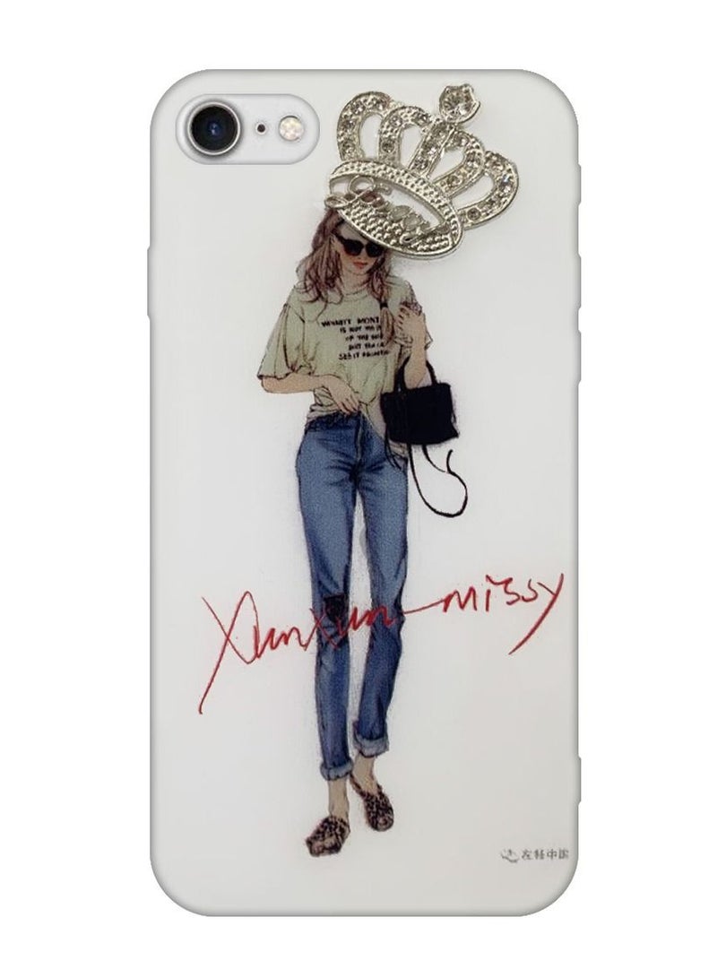 iPhone 7/8/SE 2020/SE 2022 Girl Design Case Fashionable Stylish Shockproof Cover 4.7 inch Design 3 - Image 3