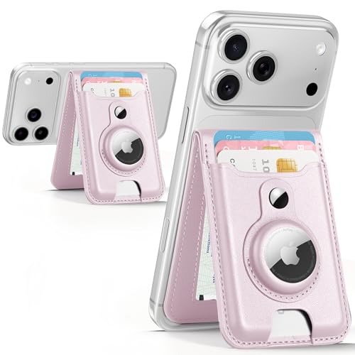 HiWe for MagSafe Wallet with AirTag Holder 6Card Holder RFID Blocking Strong Magnet for iPhone 1217 Series ID Window - Image 1