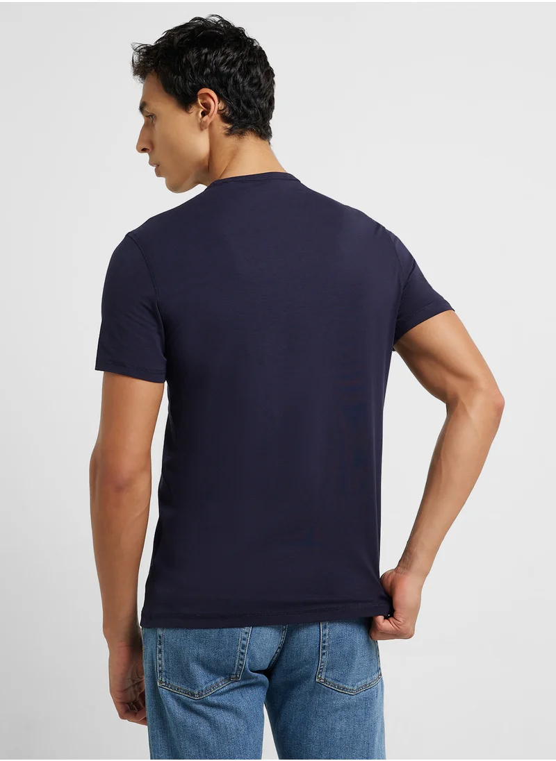 جس Short Sleeve Crew Neck T-Shirt