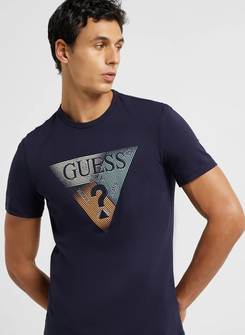 GUESS Short Sleeve Crew Neck T-Shirt