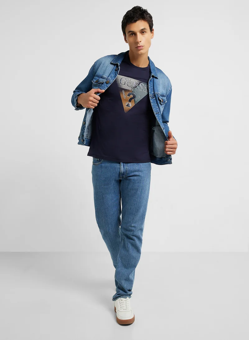 GUESS Short Sleeve Crew Neck T-Shirt
