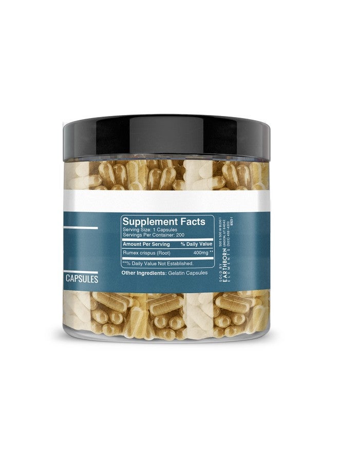 Earthborn Elements Yellow Dock Root 200 Capsules, Pure & Undiluted, No Additives - Image 4