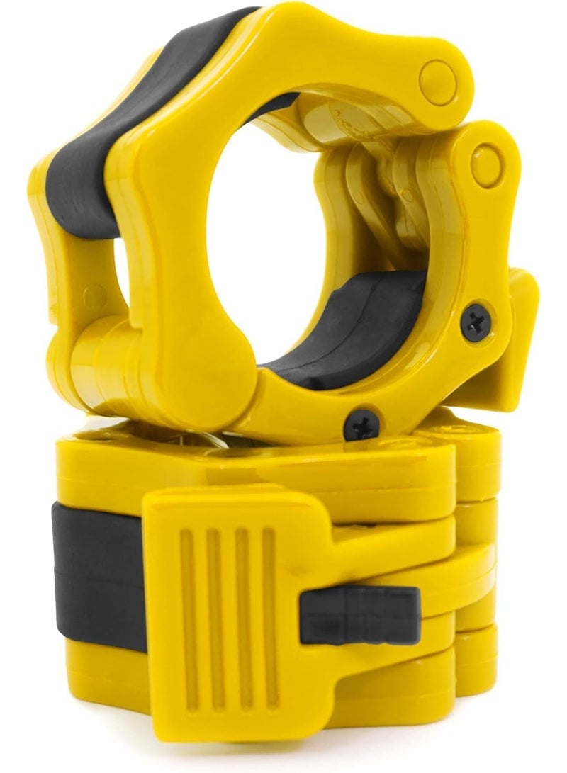 Olympic Bar Lock Set Olympic Weightlifting Quick Release Pair of Durable Barbell Clips for Fitness and Strength Training (Multicolor) - Image 1