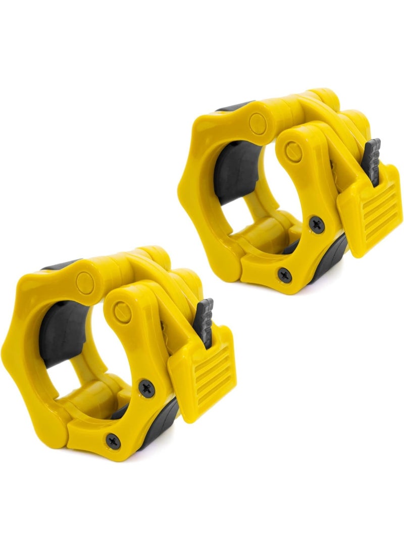 Olympic Bar Lock Set Olympic Weightlifting Quick Release Pair of Durable Barbell Clips for Fitness and Strength Training (Multicolor) - Image 3