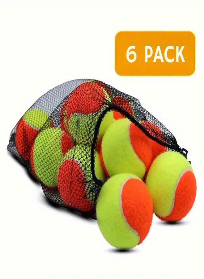 SAMEILI Street Cricket Ball tranning Tennis Balls - Soft Elastic Premium Plush Rubber Pressureless Balls for Youth & Beginners, Ideal for Lawn Cricket & Tennis Training - (Pack of 6) - Image 4