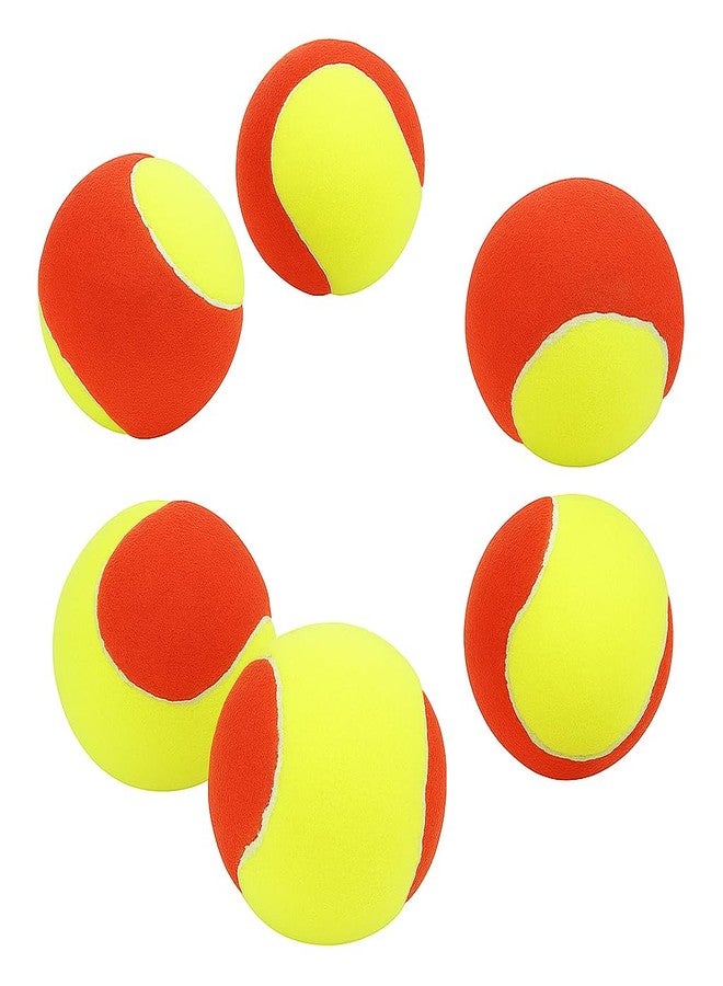 SAMEILI Street Cricket Ball tranning Tennis Balls - Soft Elastic Premium Plush Rubber Pressureless Balls for Youth & Beginners, Ideal for Lawn Cricket & Tennis Training - (Pack of 6) - Image 1
