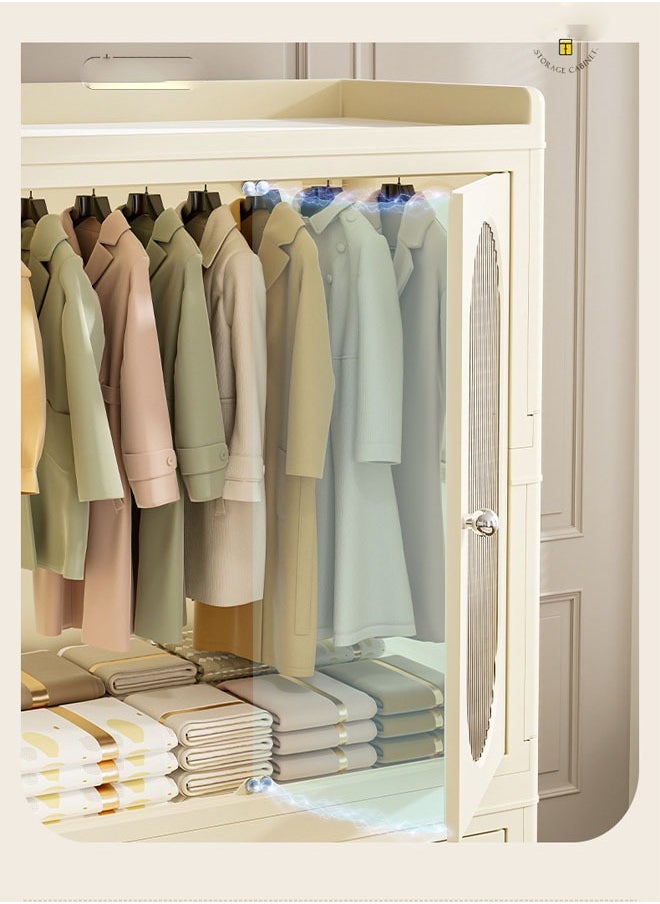 keke - 2 Layers Stylish Multi-Functional Storage 1 Cabinet & 1  Wardrobe - Image 1