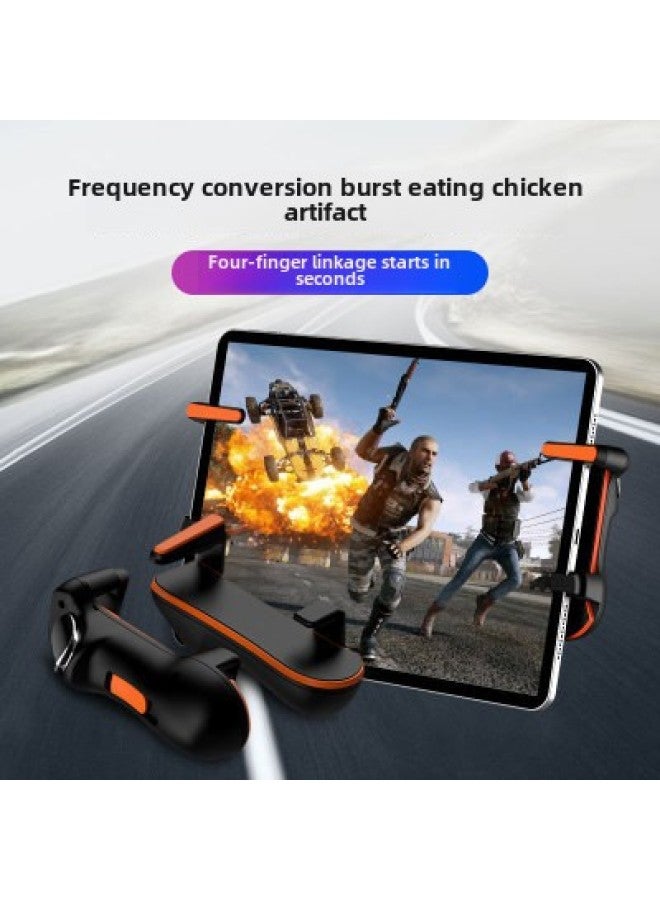 Mobile Game Controller Quick Positioning Shooting Aid Pubg Android Ios Gamepad Fast Fire Trigger Digital Computer Game Joystick-Product Color:A Pair Of Flat Frequency Conversion Connection Points  - Image 1
