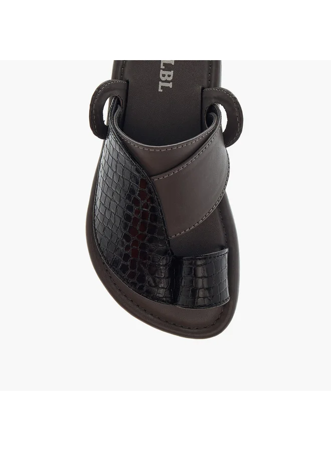 LBL by Shoexpress Boys Textured Slip-On Arabic Sandals